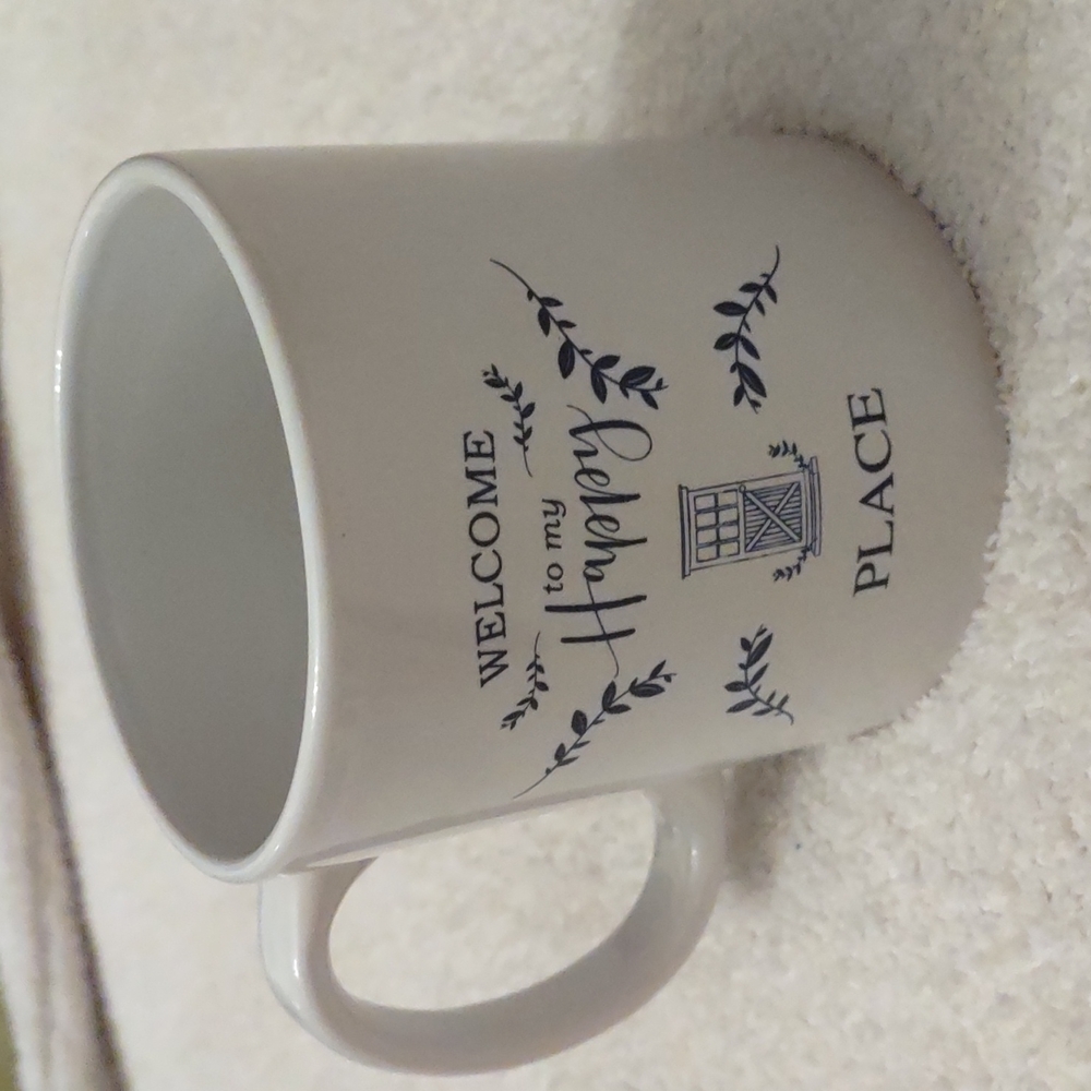 welcome to my happy place mug